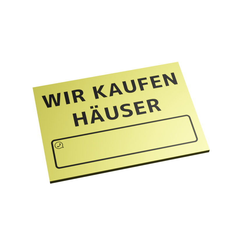 10x Wir kaufen Häuser